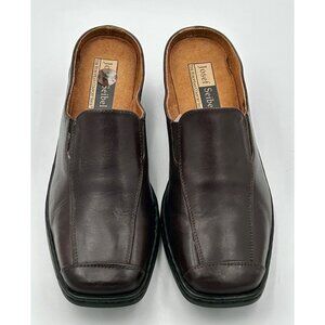Josef Seibel Shoes Womens Sz 9.5 Leather Slip-On Loafers Brown Comfort Mules